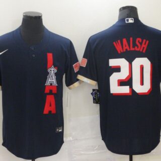 Men Los Angeles Angels 20 Walsh Blue 2021 All Star Game Nike MLB Jersey
