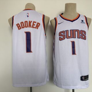 Men Phoenix Suns 1 Booker White Game Nike 2021 NBA Jersey