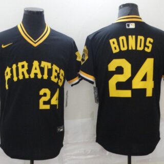 Men Pittsburgh Pirates 24 Bonds Black Game 2021 Nike MLB Jersey