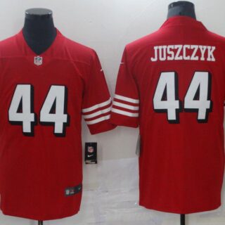 Men San Francisco 49ers 44 Juszczyk Red Nike Vapor Untouchable Limited 2021 NFL Jersey