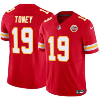 Men's Kansas City Chiefs #19 Kadarius Toney Red 2023 F.U.S.E. Vapor Untouchable Limited Stitched Jersey