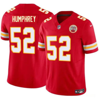 Men's Kansas City Chiefs #52 Creed Humphrey Red 2024 F.U.S.E Vapor Untouchable Limited Stitched Football Jersey