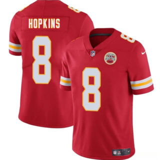 Men's Kansas City Chiefs #8 DeAndre Hopkins Red Vapor Untouchable Limited Stitched Football Jersey