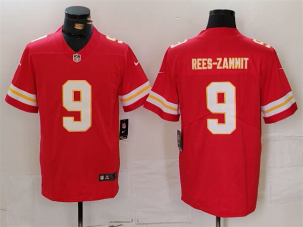 Men's Kansas City Chiefs #9 Louis Rees-Zammit Red Vapor Untouchable Limited Stitched Jersey