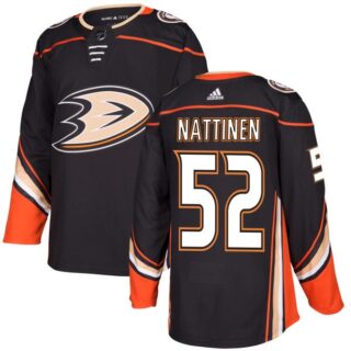 Men's #52 Julius Nattinen Anaheim Ducks Jersey - Authentic Black