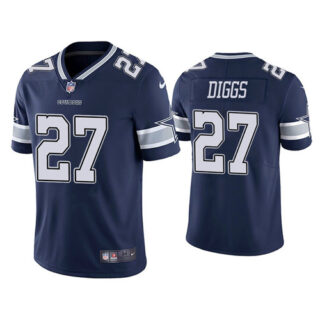 Men's Dallas Cowboys #27 Trevon Diggs Navy Vapor Limited Jersey