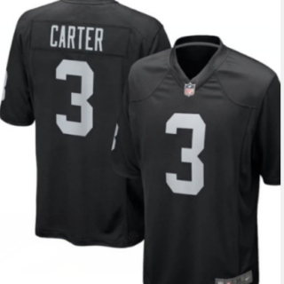 Men's Las Vegas Raiders #3 DeAndre Carter Vapor Limited Black Jersey