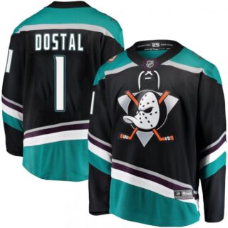 Men's Lukas Dostal Anaheim Ducks Black Breakaway Jersey