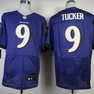 Men's NFL Baltimore Ravens #9 Justin Tucker Purple Jerseys (Elite)