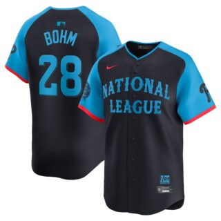 Men's National League #28 Alec Bohm Navy 2024 All-Star Game Limited Jersey