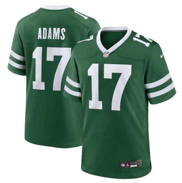 Men's New York Jets #17 Davante Adams Legacy Green Game Jersey
