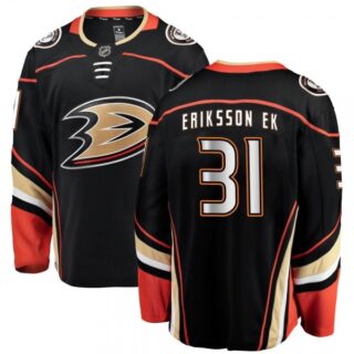 Men's Olle Eriksson Ek #31 Anaheim Ducks Jersey Black