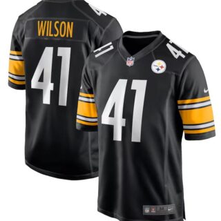 Men's Payton Wilson Black Pittsburgh Steelers 2024 NFL Draft Game Jersey