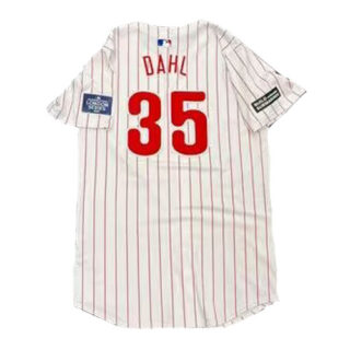 Men's Philadelphia Phillies #35 David Dahl White Jerseys