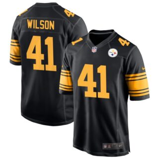 Men's Pittsburgh Steelers #41 Payton Wilson Black Alternate Game Jersey