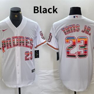 Men's San Diego Padres #23 Fernando Tatis Jr. Mexico Black Cool Base Stitched Baseball Jersey