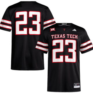 Custom NCAA Men's #23 Black Texas Tech Red Raiders Alternate Premier Football Jersey