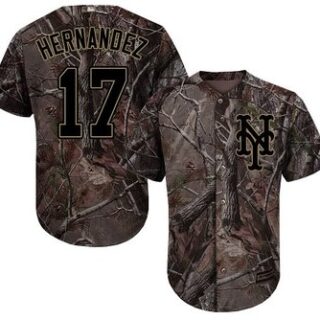 Mets #17 Keith Hernandez Camo Realtree Collection Cool Base Stitched Youth Baseball Jersey