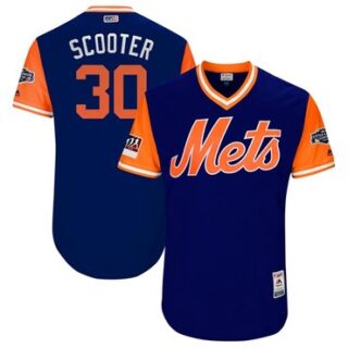 Mets #30 Michael Conforto Royal Scooter Players Weekend Authentic Stitched MLB Jersey