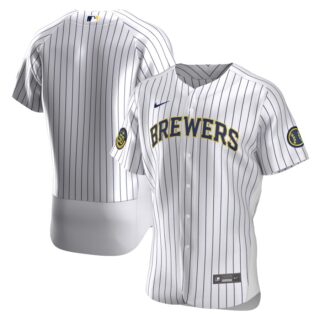 Milwaukee Brewers Men's Nike White Home 2020 Authentic Team MLB Jersey