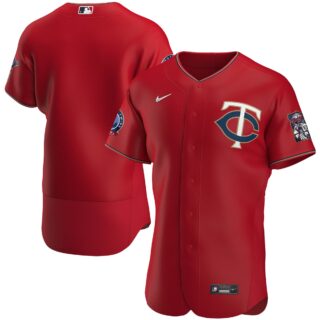 Minnesota Twins Men's Nike Red Alternate 2020 60th Season Authentic Team MLB Jersey