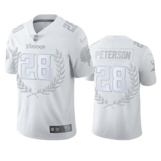 Minnesota Vikings #28 Adrian Peterson Men''s Nike Platinum NFL MVP Limited Edition Jersey