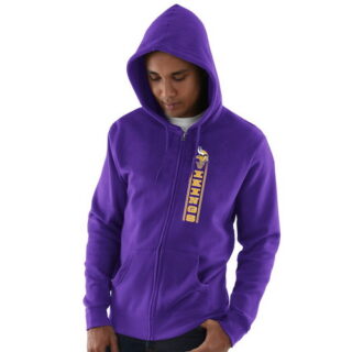 Minnesota Vikings Hook And Ladder Full Zip Hoodie Purple