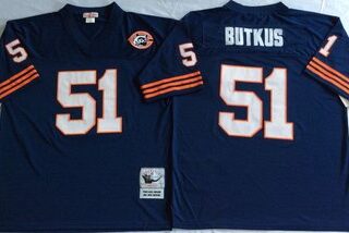 Mitchell&Ness Bears #51 Dick Butkus Throwback Stitched NFL Jersey