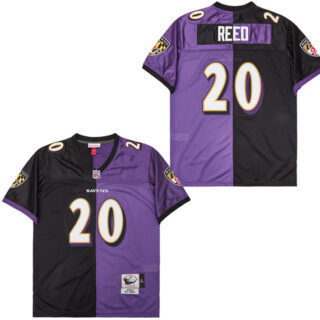 Mitchell&Ness Ravens #20 M&N Throwback Jerseys
