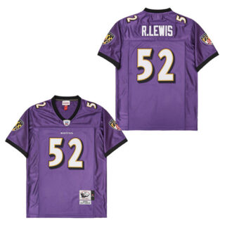 Mitchell&Ness Ravens #52 M&N Throwback Jerseys