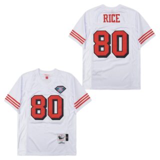 Mitchell And Ness 49ers #80 Jerry Rice Men's Throwback Stitched NFL Jersey