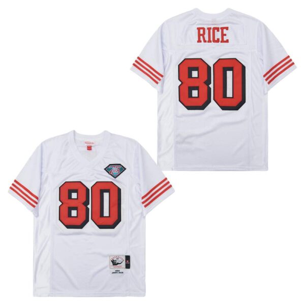 Mitchell And Ness 49ers #80 Jerry Rice Men's Throwback Stitched NFL Jersey