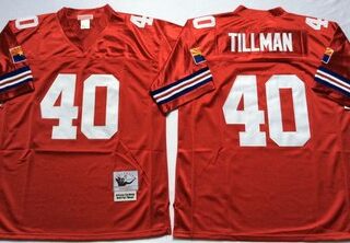 Mitchell And Ness Cardinals #40 Pat Tillman red Throwback Stitched NFL Jersey