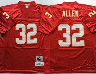 Mitchell And Ness Chiefs #32 marcus allen red Throwback Stitched NFL Jersey
