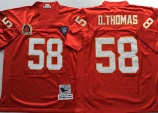 Mitchell And Ness Chiefs #58 derrick thomas red Throwback Stitched NFL Jersey