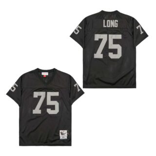 Mitchell And Ness Raiders #75 Throwback Stitched NFL Jerseys