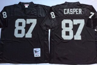 Mitchell And Ness Raiders #87 casper balck Throwback Stitched NFL Jersey