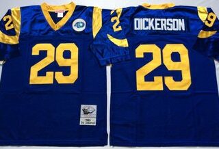 Mitchell And Ness Rams #29 Eric Dickerson Blue Throwback Stitched NFL Jersey