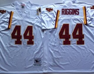 Mitchell And Ness Redskins #44 John Riggins white Throwback Stitched NFL Jersey