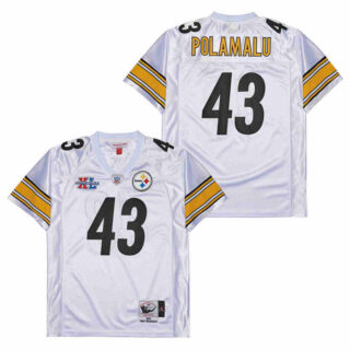 Mitchell And Ness Steelers #43 Throwback Stitched NFL Jerseys