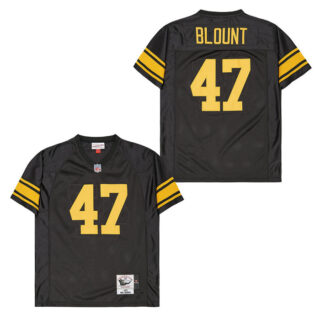 Mitchell And Ness Steelers #47 Throwback Stitched NFL Jerseys
