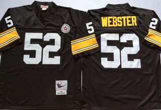Mitchell And Ness Steelers #52 mike webster Black Throwback Stitched NFL Jersey