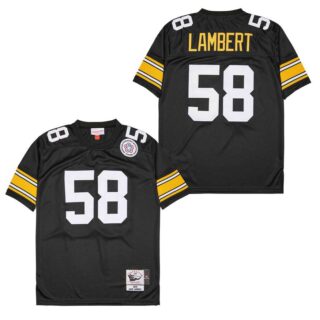 Mitchell And Ness Steelers #58 Throwback Stitched NFL Jerseys
