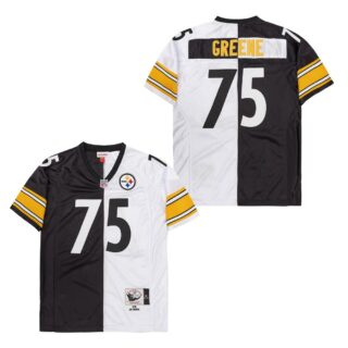 Mitchell And Ness Steelers #75 Throwback Stitched NFL Jerseys