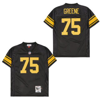 Mitchell And Ness Steelers #75 Throwback Stitched NFL Jerseys