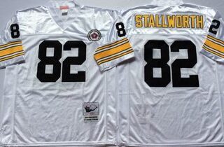 Mitchell And Ness Steelers #82 82 John Stallworth white Throwback Stitched NFL Jersey