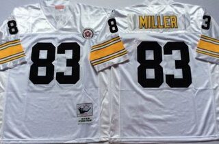 Mitchell And Ness Steelers #83 Heath Miller white Throwback Stitched NFL Jersey