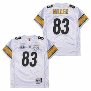 Mitchell And Ness Steelers #83 Throwback Stitched NFL Jerseys