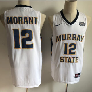 Murray State 12 Ja Morant White Nike College Basketball Jersey