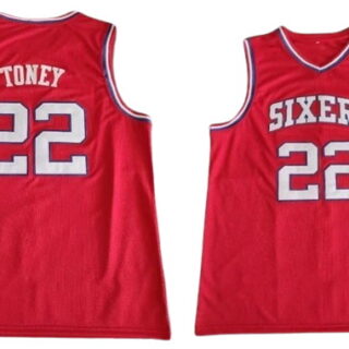 Men's NBA Philadelphia 76ers #22 Andrew Toney Red Jersey